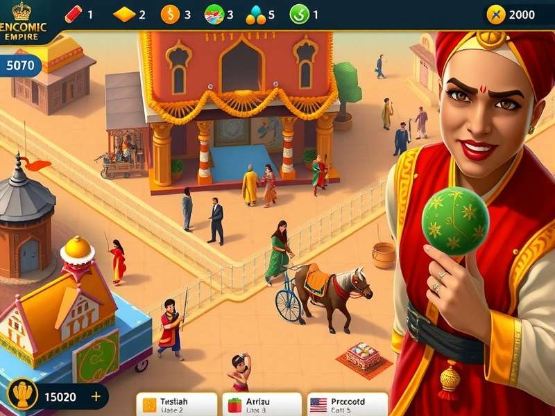 Economic Empire India localization features showing Indian festival events